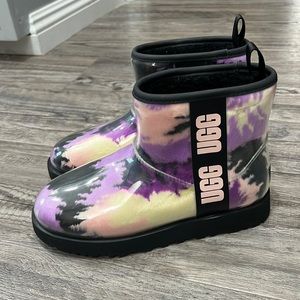 New UGG Classic Clear Tie Dye Boots